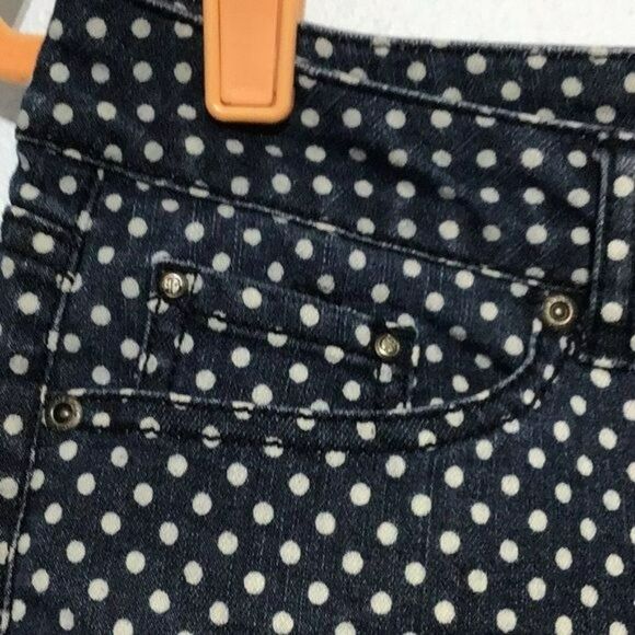 Beau Dawson Polka Dot Stretch Capri Pants Size 10 - Picture 4 of 10